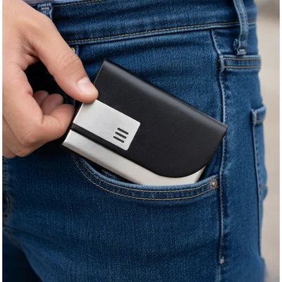Leather card holder for employee gifting wholesale